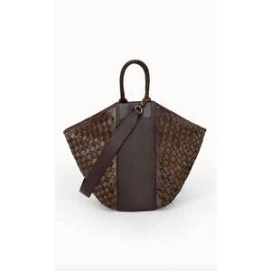 NEW DEUX MAINS all day tote bag in brown